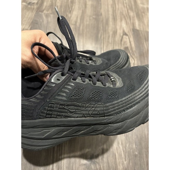 Hoka One One Bondi 7 Black Running Shoes Men's Size 7 - Picture 10 of 11
